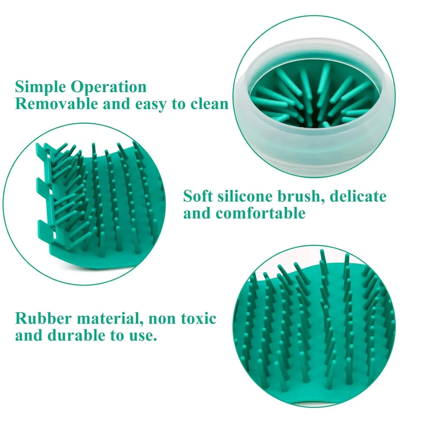 Soft Silicone Pet Foot Wash Container For Cats And Dogs