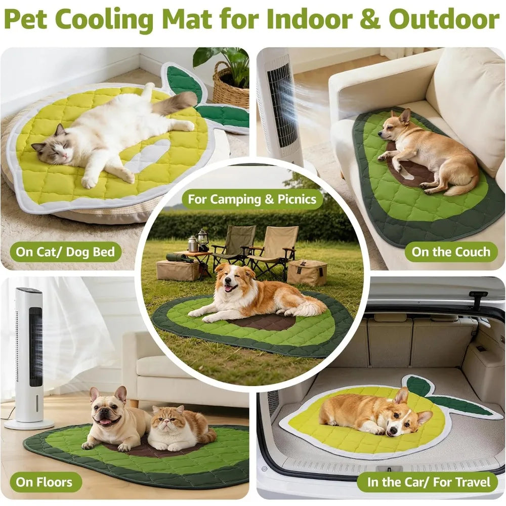 Dog Cooling Mat Self Cooling Waterproof Bed For Small Dogs
