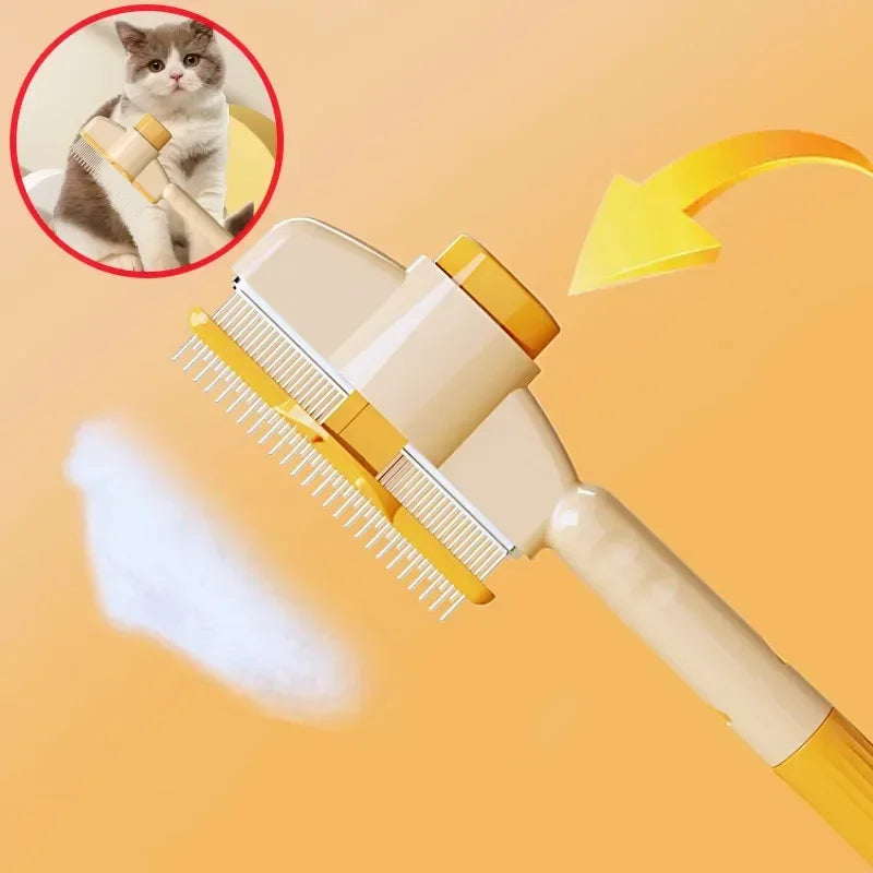 Self-Cleaning Dog Comb And Cat Brush For Gentle Pet Grooming