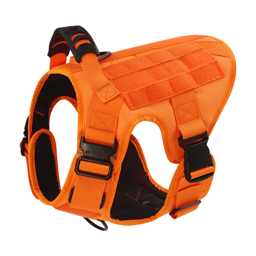 Camouflage Tactical Dog Harness With Quick Release Buckle Adjustable
