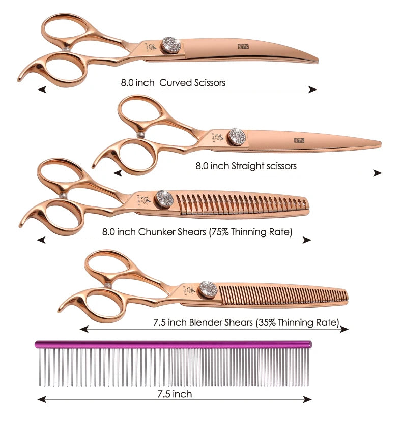 Fenice JP440C Pet Grooming Scissors Set For Canine Groomers