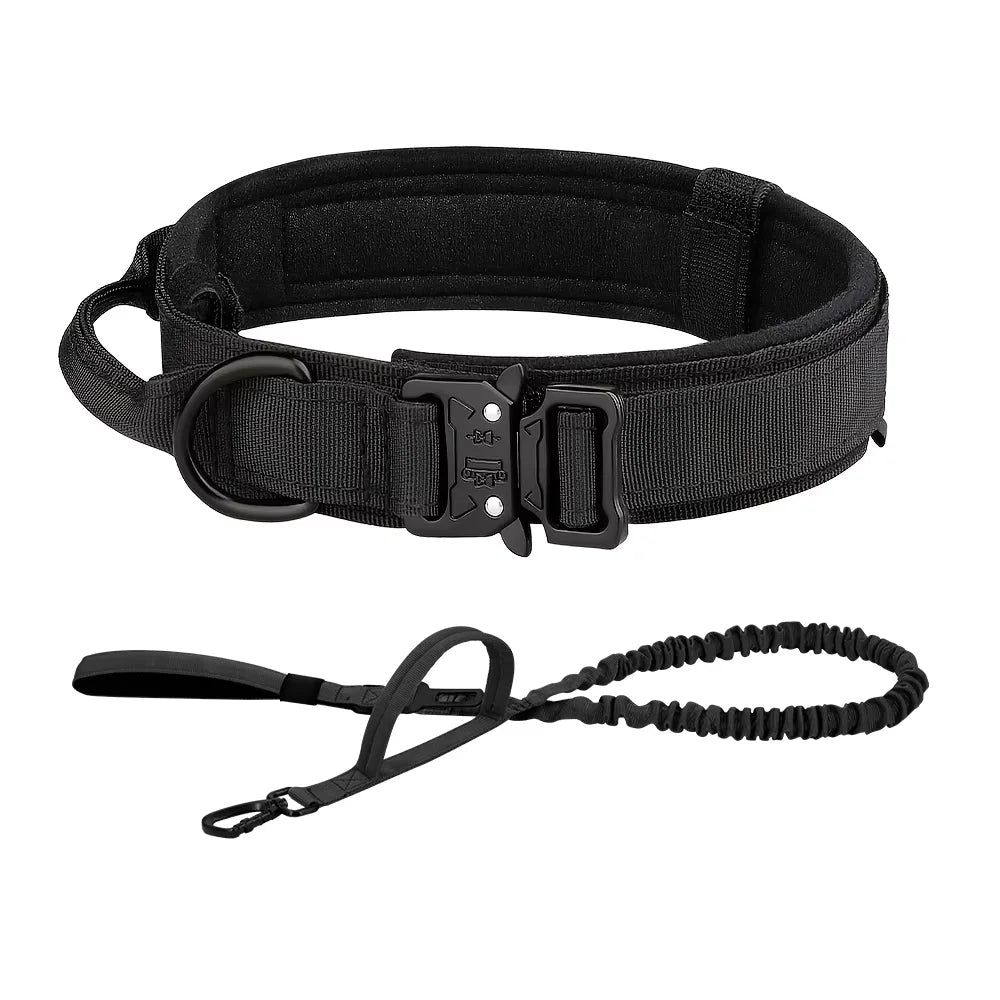 Adjustable Dog Training Collar And Leash Set With Control Handle