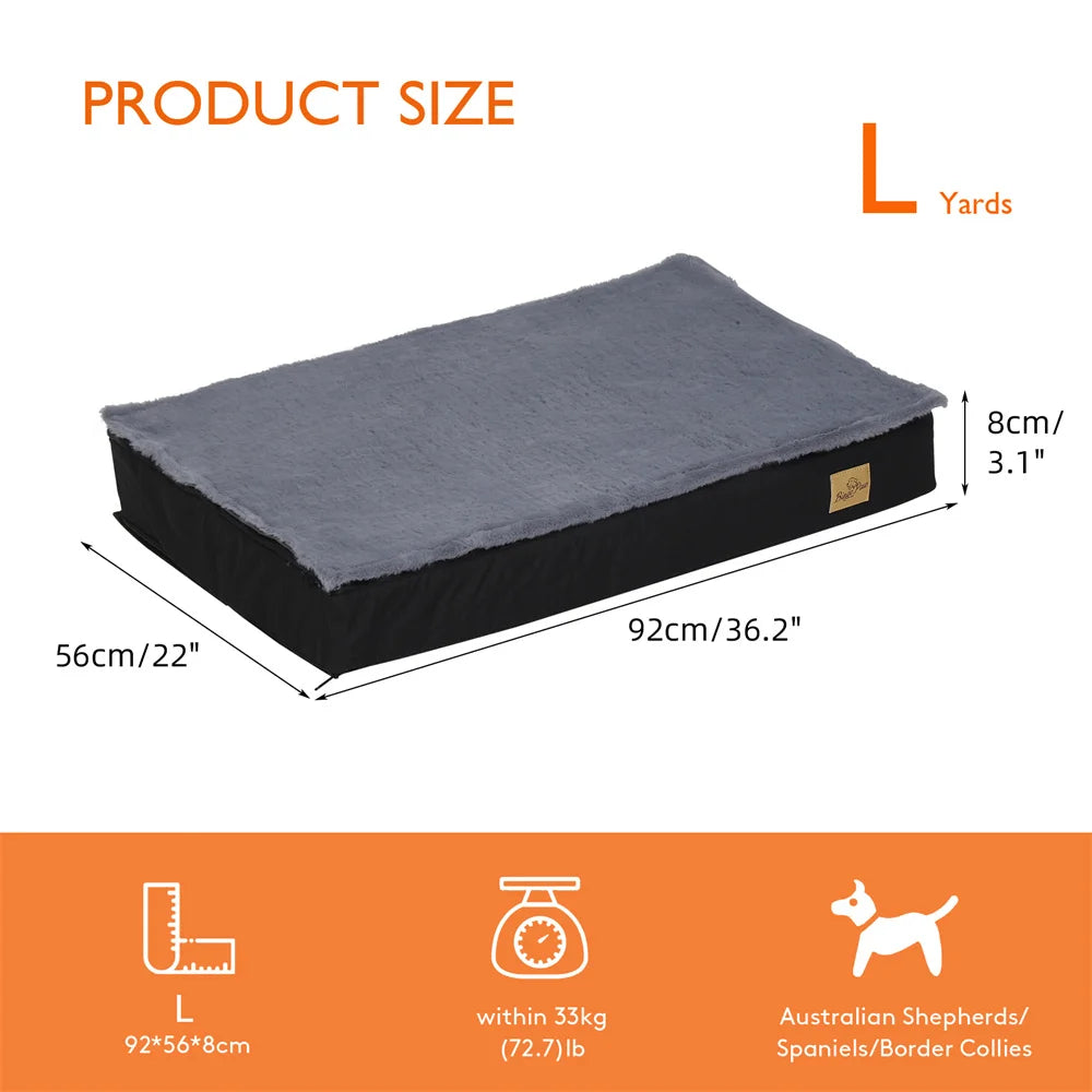 BORWART Orthopaedic Waterproof Dog Bed Two In One Removable Washable Cover