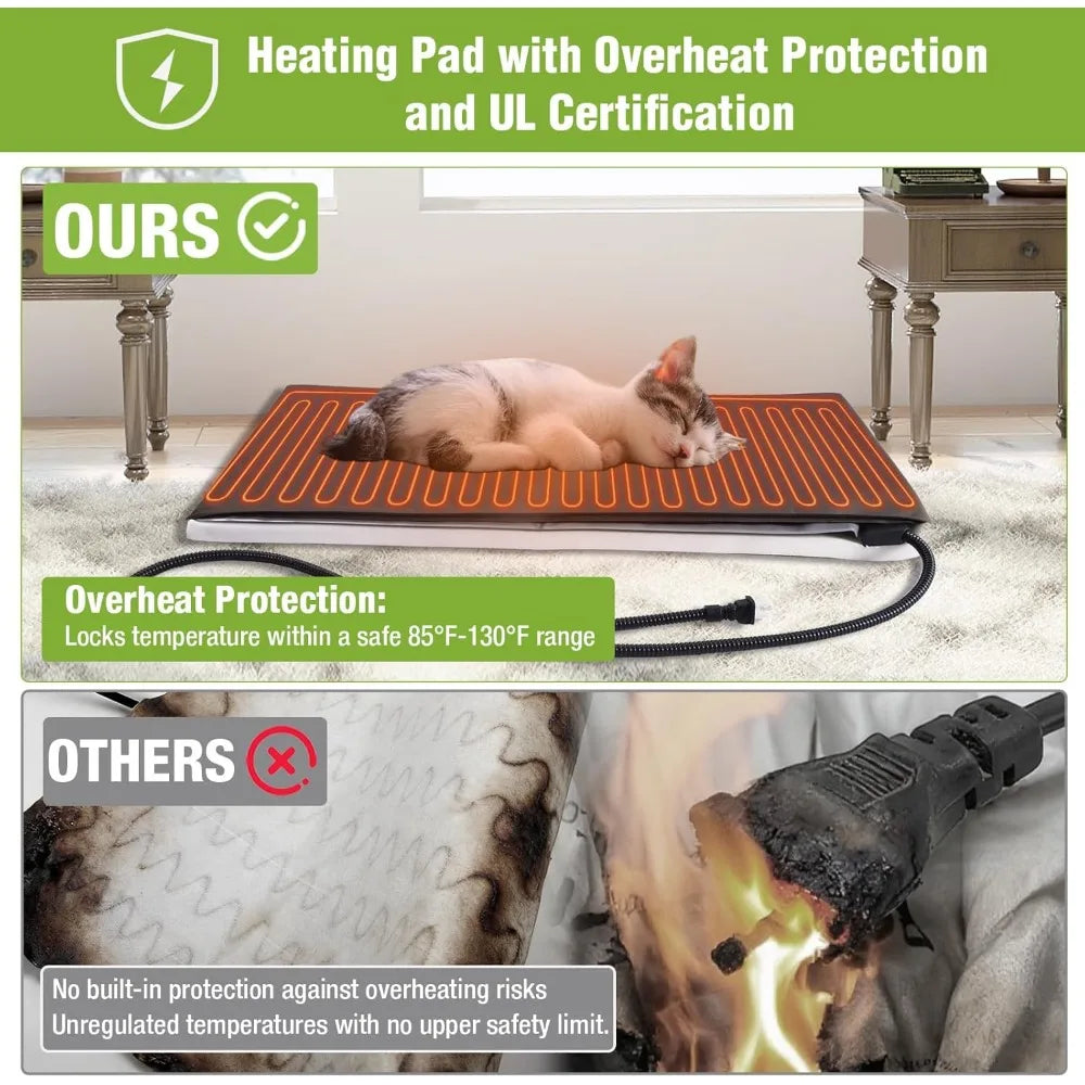 Insulated Outdoor Cat Shelter With Heated Pad For Feral Cats