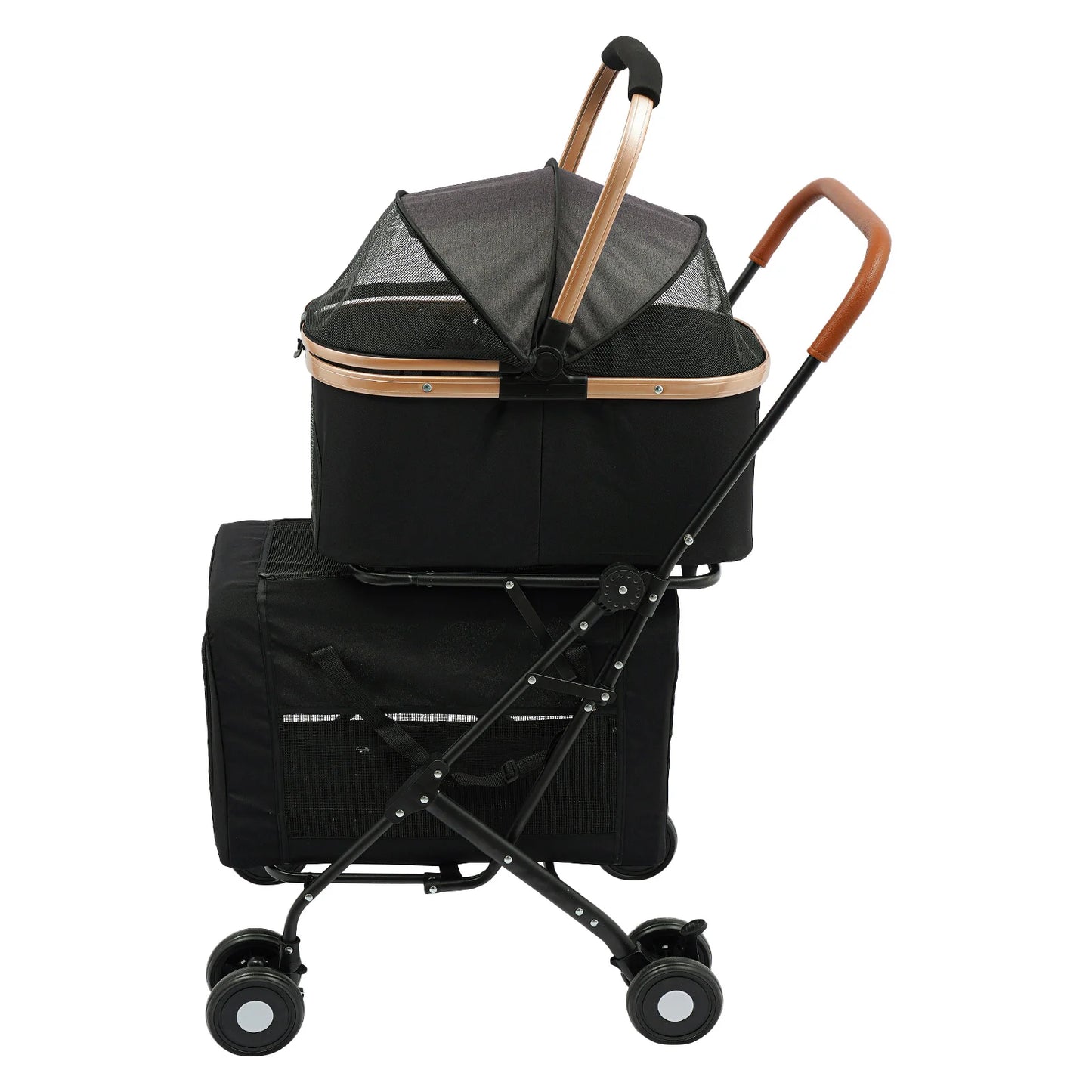 Multifunctional Pet Stroller With Carriers For Small And Medium Dogs
