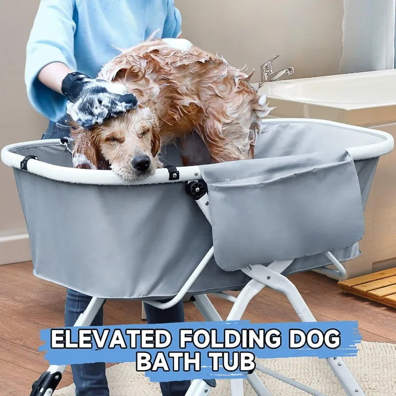 NONEDog Litter Elevated Foldable Dog Bath Tubs For Grooming