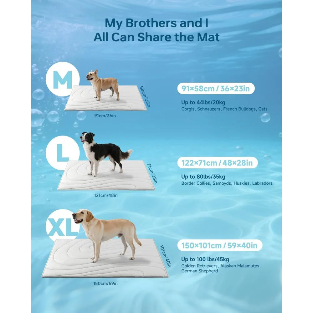 Self Cooling Dog Mat Non Slip Washable Pad For Indoor Outdoor Use