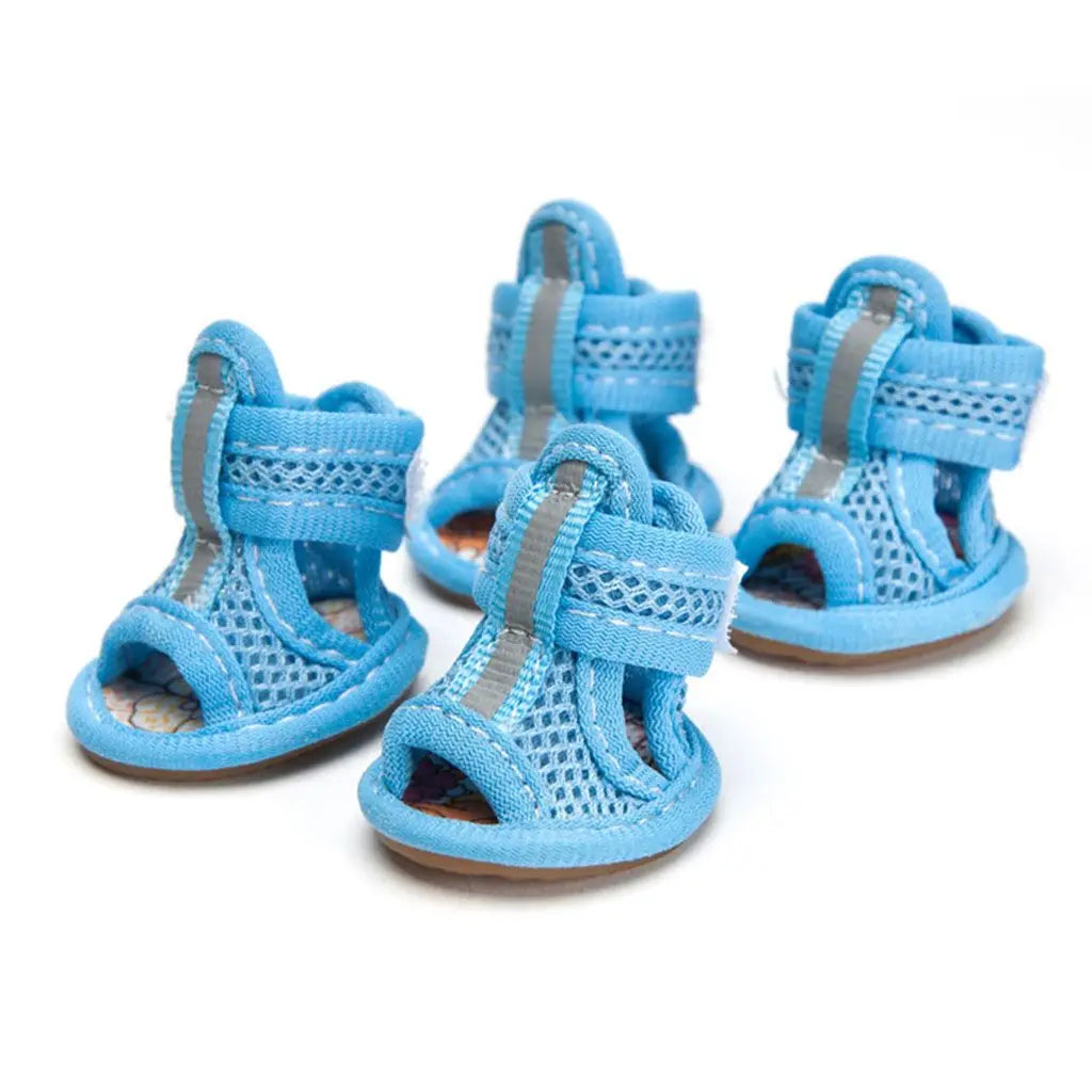 Breathable Anti Slip Dog Sandals With Reflective Strap