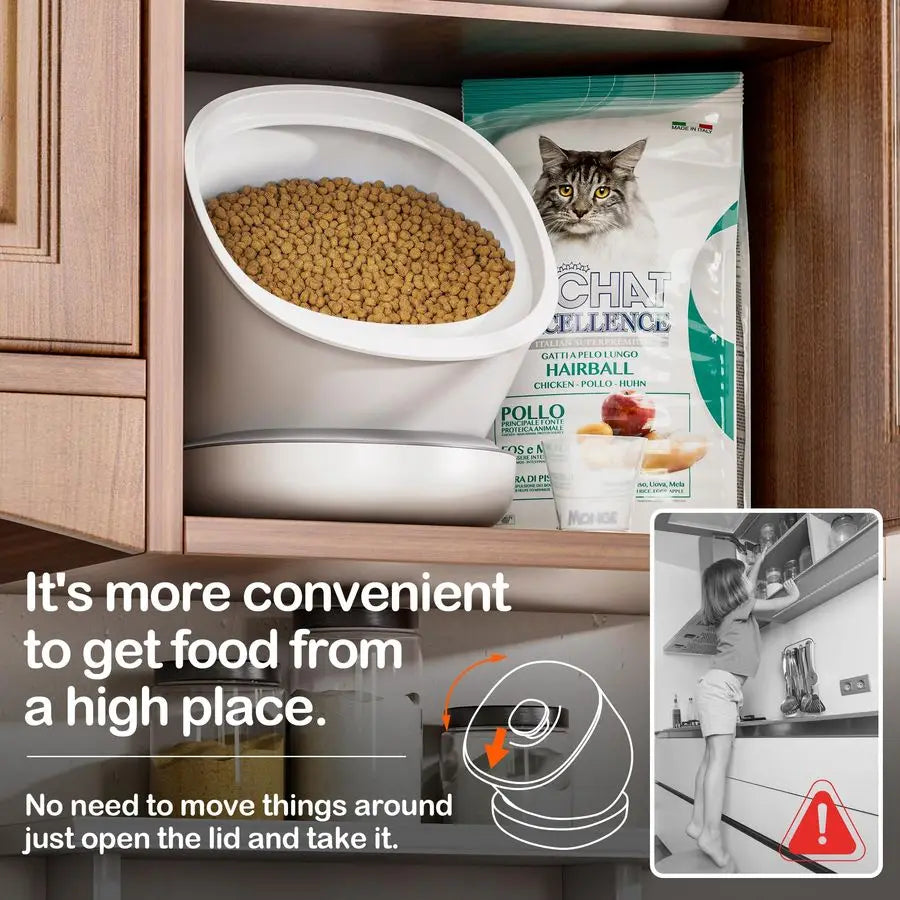 XMSJ Airtight Pet Food Container For Treats And Dry Food