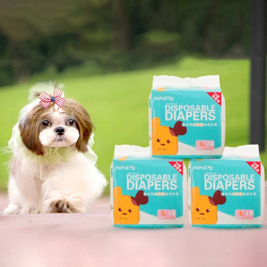 Female Dog Diaper Super Absorption Leakproof Nappies For Puppies