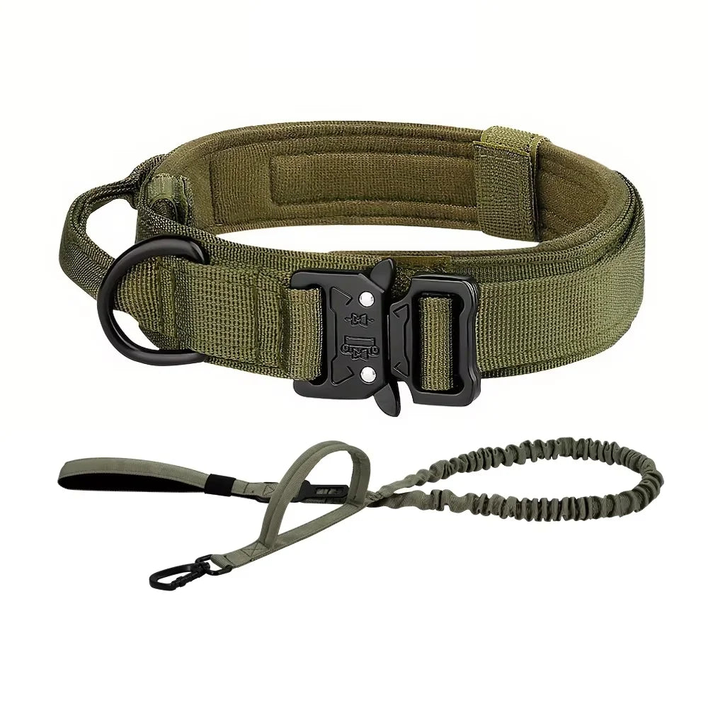 Adjustable Dog Training Collar And Leash Set With Control Handle