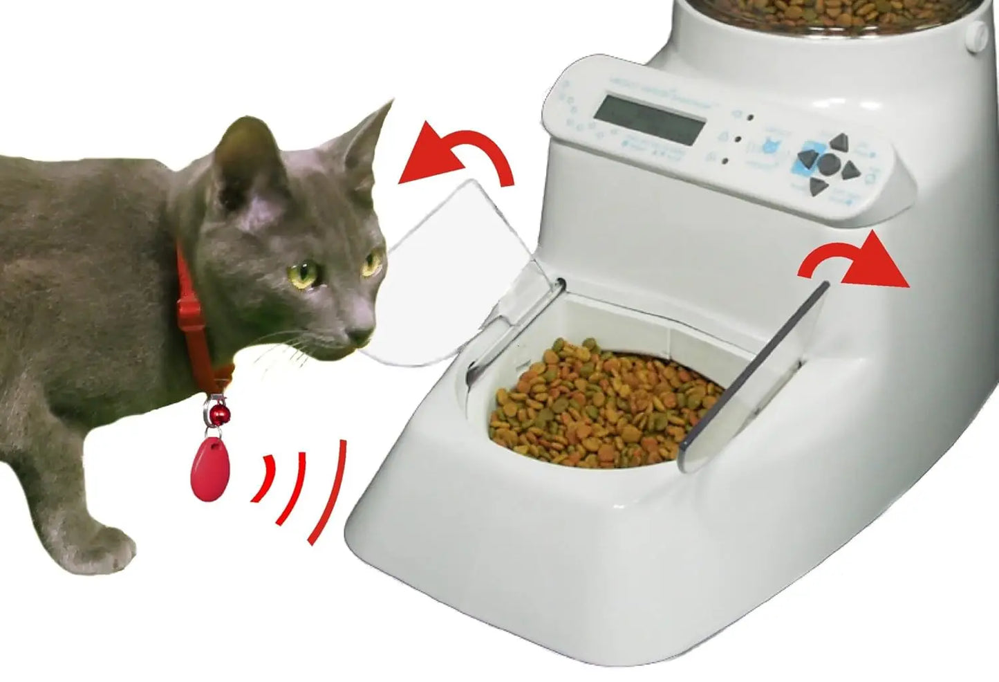 AI RFID Access Control Multi-Pet Feeder