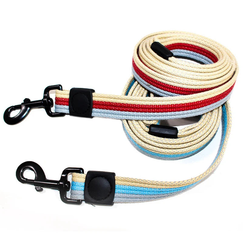 Canvas Dog Leash Towing Traction Rope For Walking Training