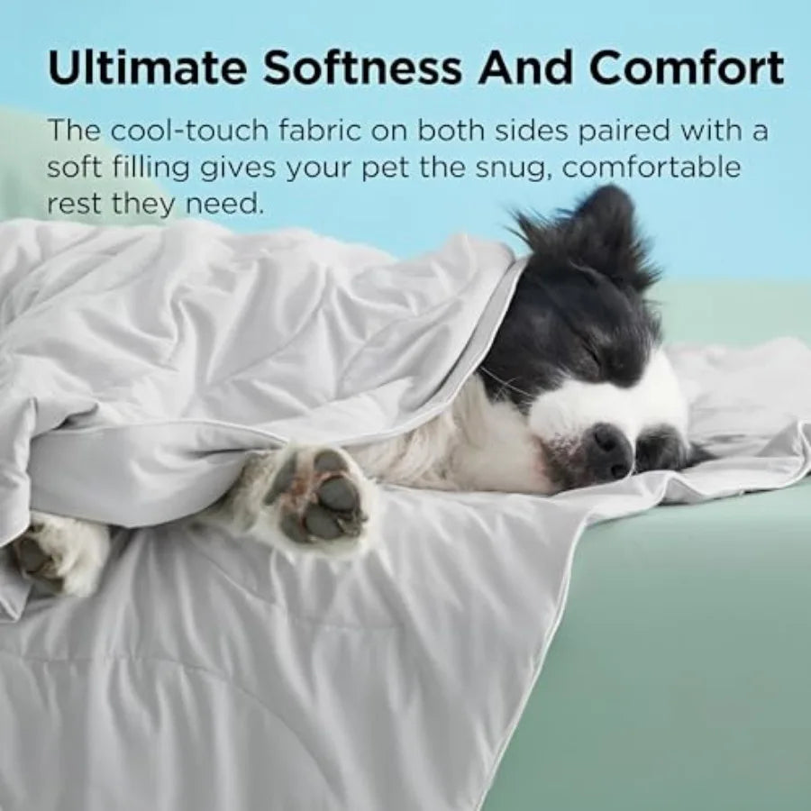 Premium Breathable Self Cooling Pet Throw Blanket For Dogs