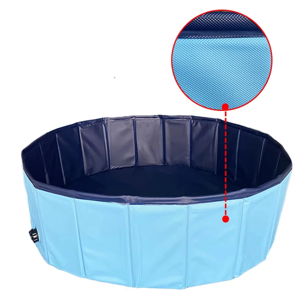 Portable Dog Pool Bathing Tub For Large Dogs Scratch Resistant