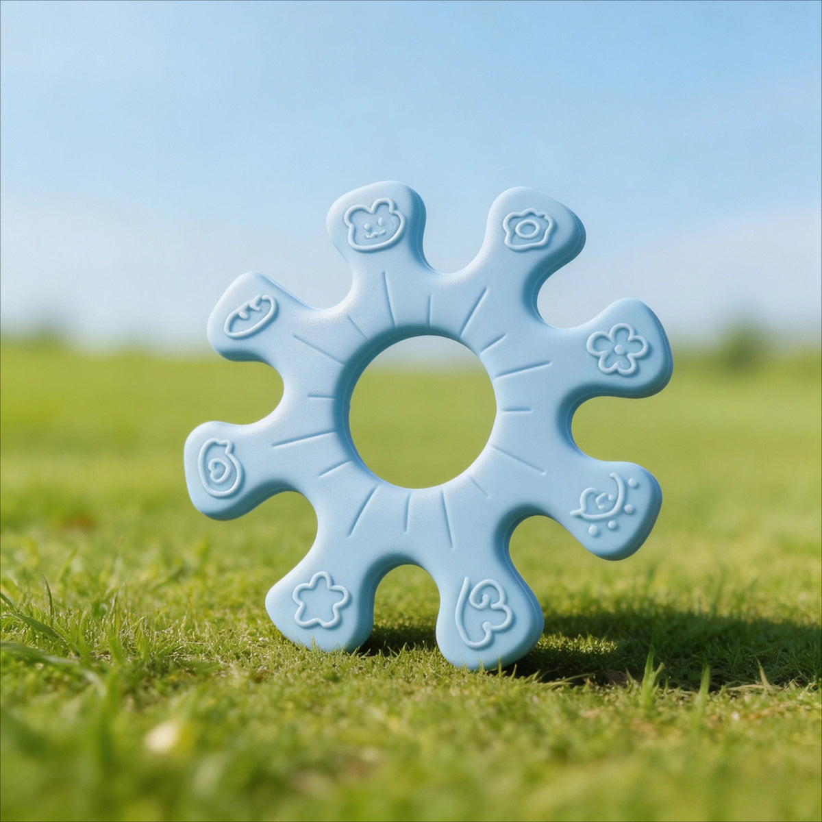 Pet Interactive Flywheel Dog Toy Silicone Water Resistant Rotating