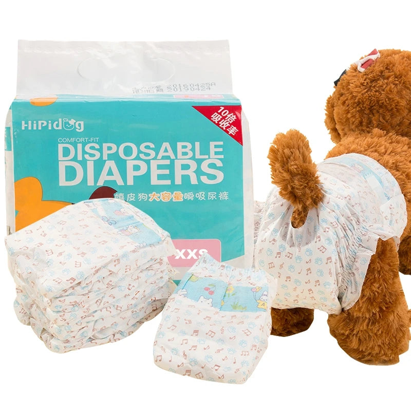 Female Dog Diaper Super Absorption Leakproof Nappies For Puppies