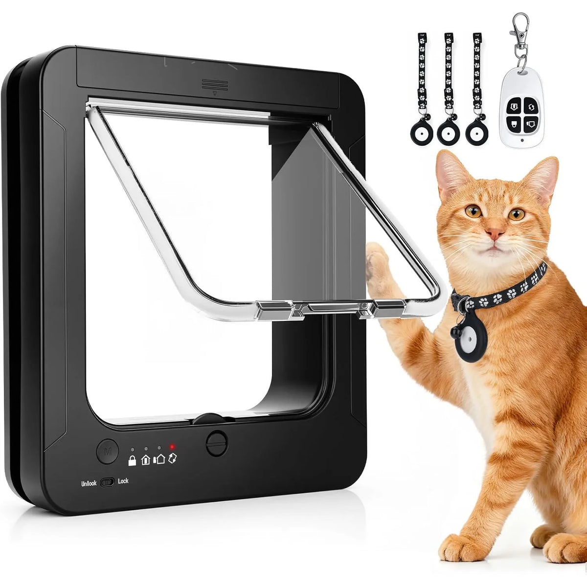 RFID Cat Door With Collar Recognition And Four Way Control