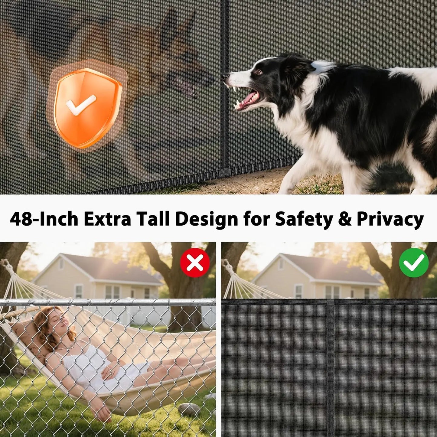 Retractable Pet Gate For Indoor Outdoor Use Versatile