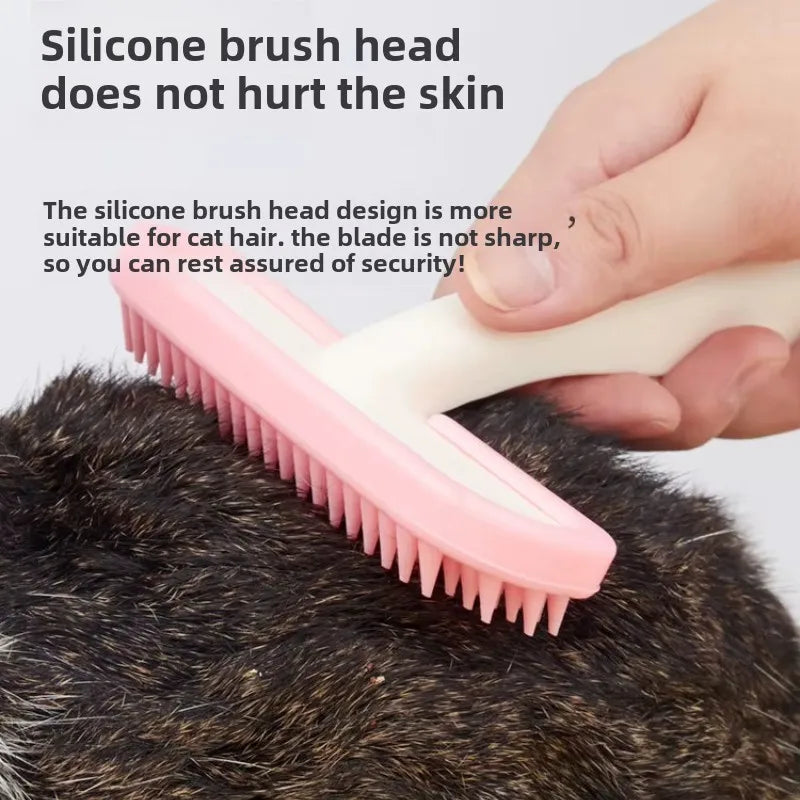 Rabbit Silicone Pet Comb for Cats and Guinea Pigs Grooming