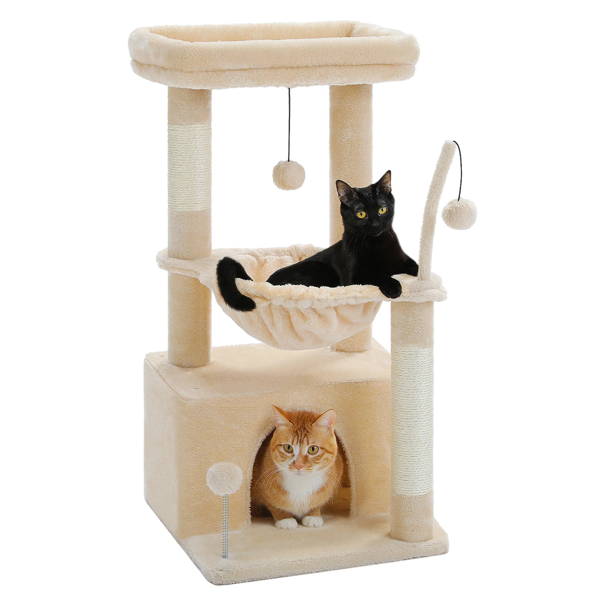 PAWZ Road Indoor Cat Tree With Sisal Post And Hammock