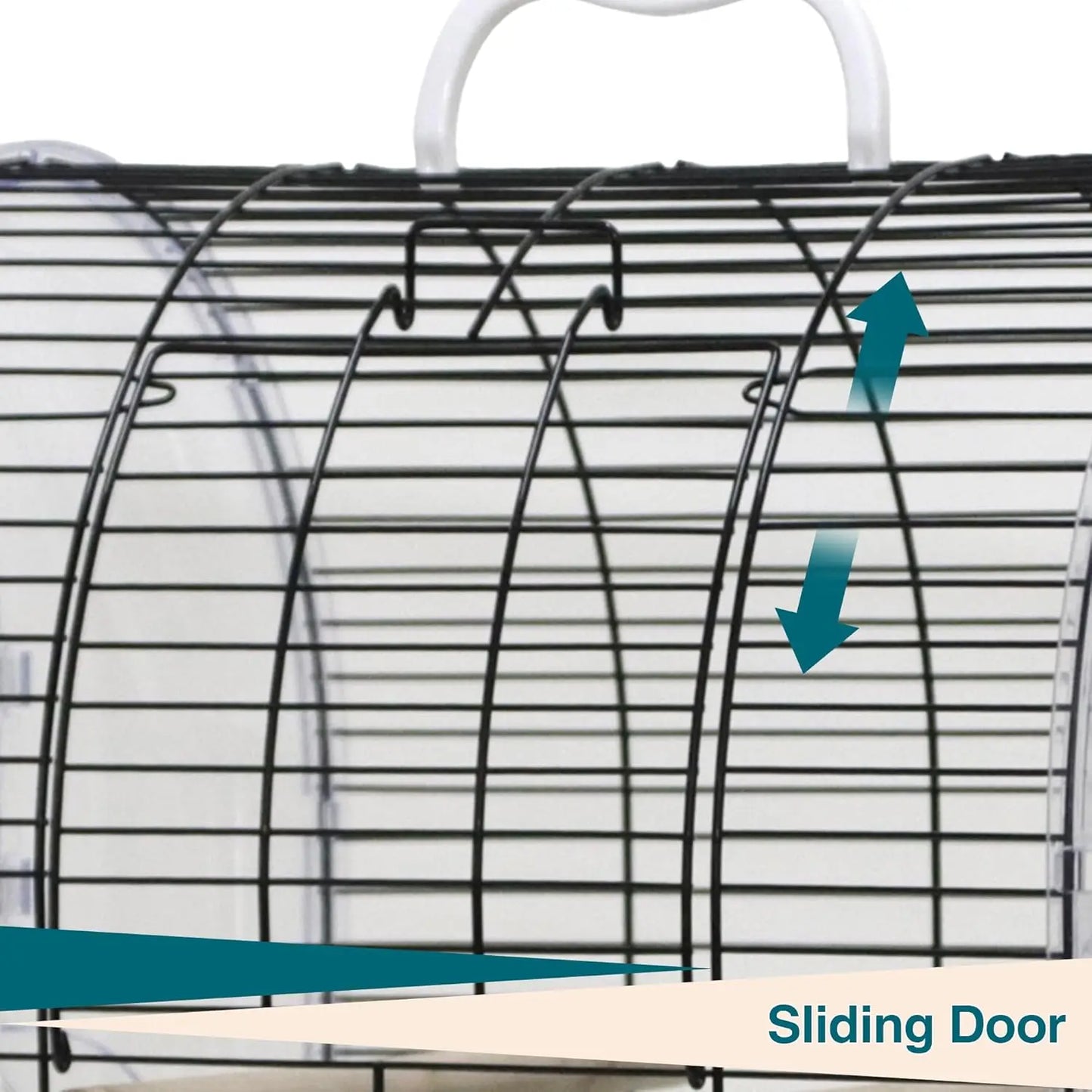HiMISSCN Portable Parrot Cage Carrier with Perches