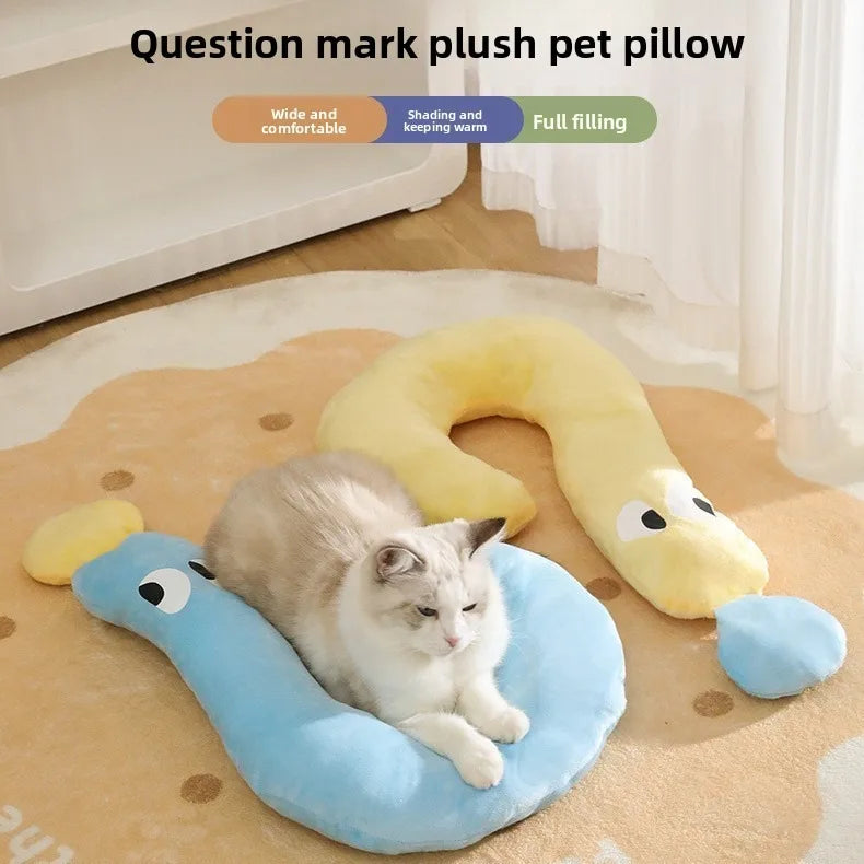 Pet Comfort U-Shaped Cat Pillow Calming Plush