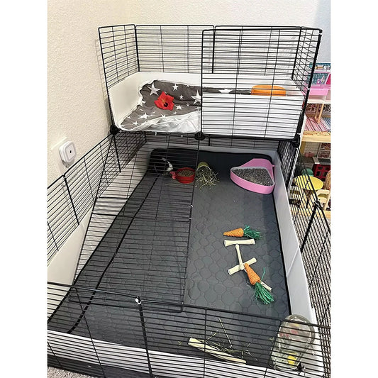 Washable Reusable Fleece Guinea Pig Cage Liner Urinary Pad