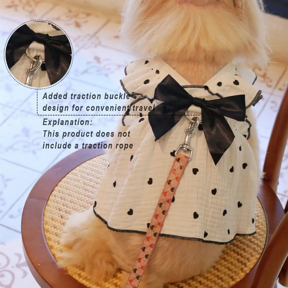 Love Pattern Spring Summer Pet Dress For Dogs And Cats