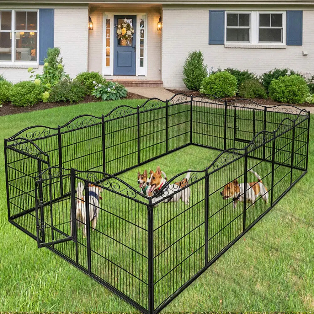 Bingopaw Heavy Duty Folding Dog Playpen With Secure Latches