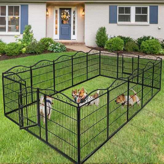 Bingopaw Heavy Duty Folding Dog Playpen With Secure Latches