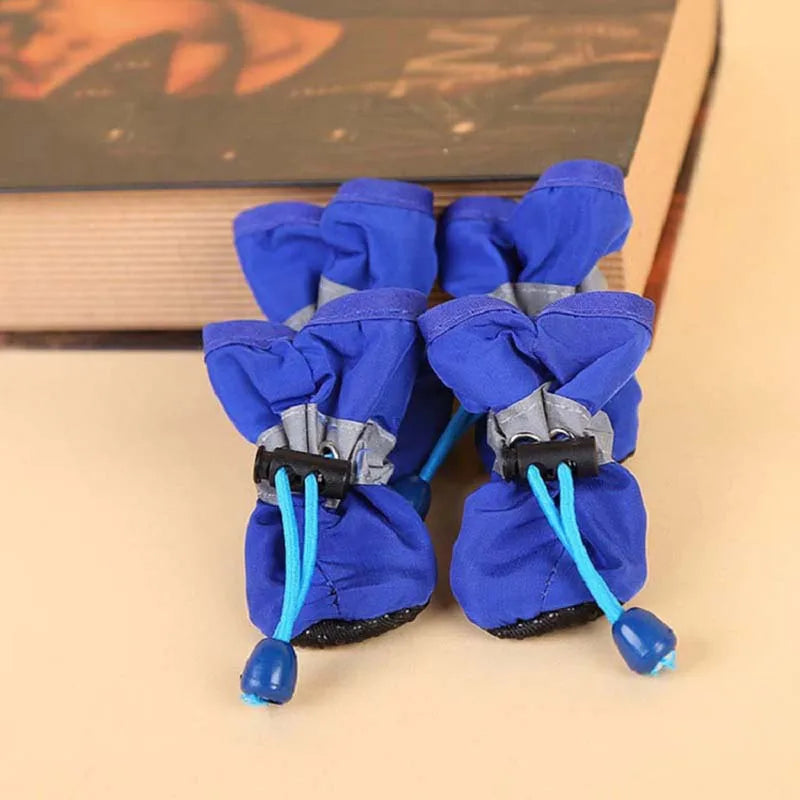 Dog Boots Waterproof Nonslip Reflective Strips for Small Medium Dogs