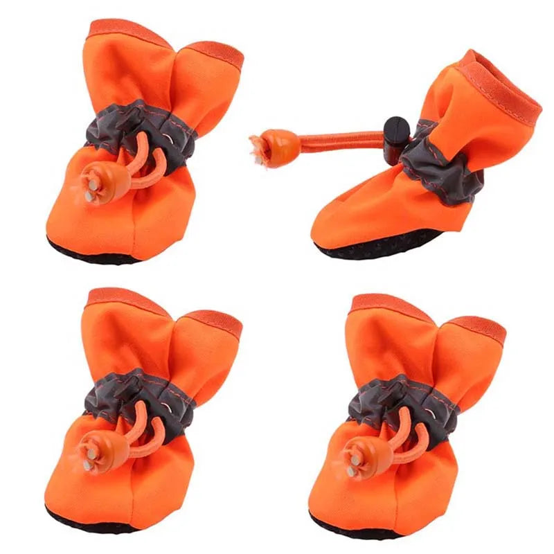 Dog Boots Waterproof Nonslip Reflective Strips for Small Medium Dogs
