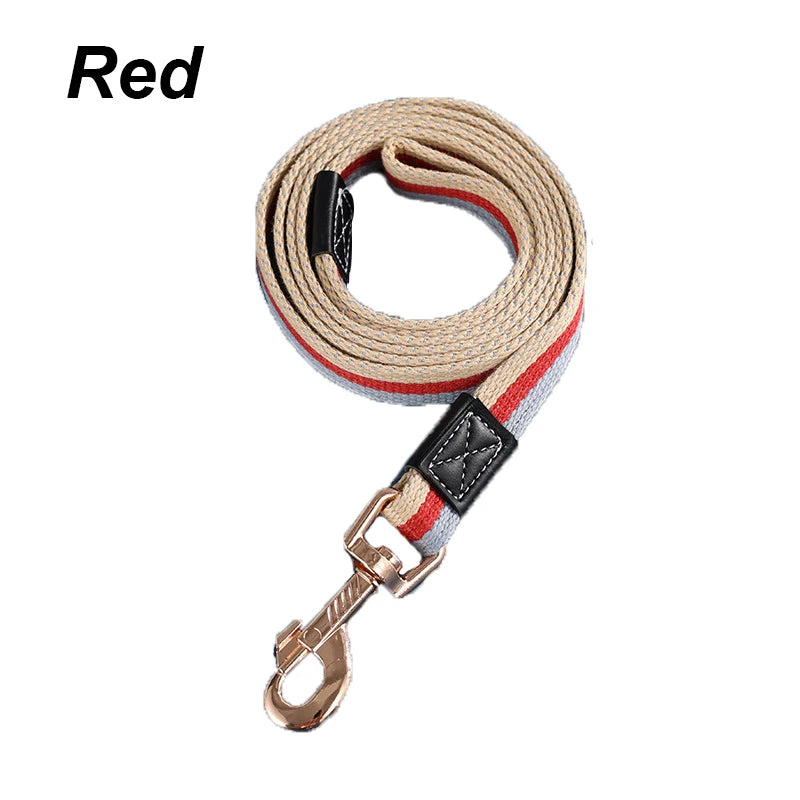 Canvas Dog Leash Towing Traction Rope For Walking Training