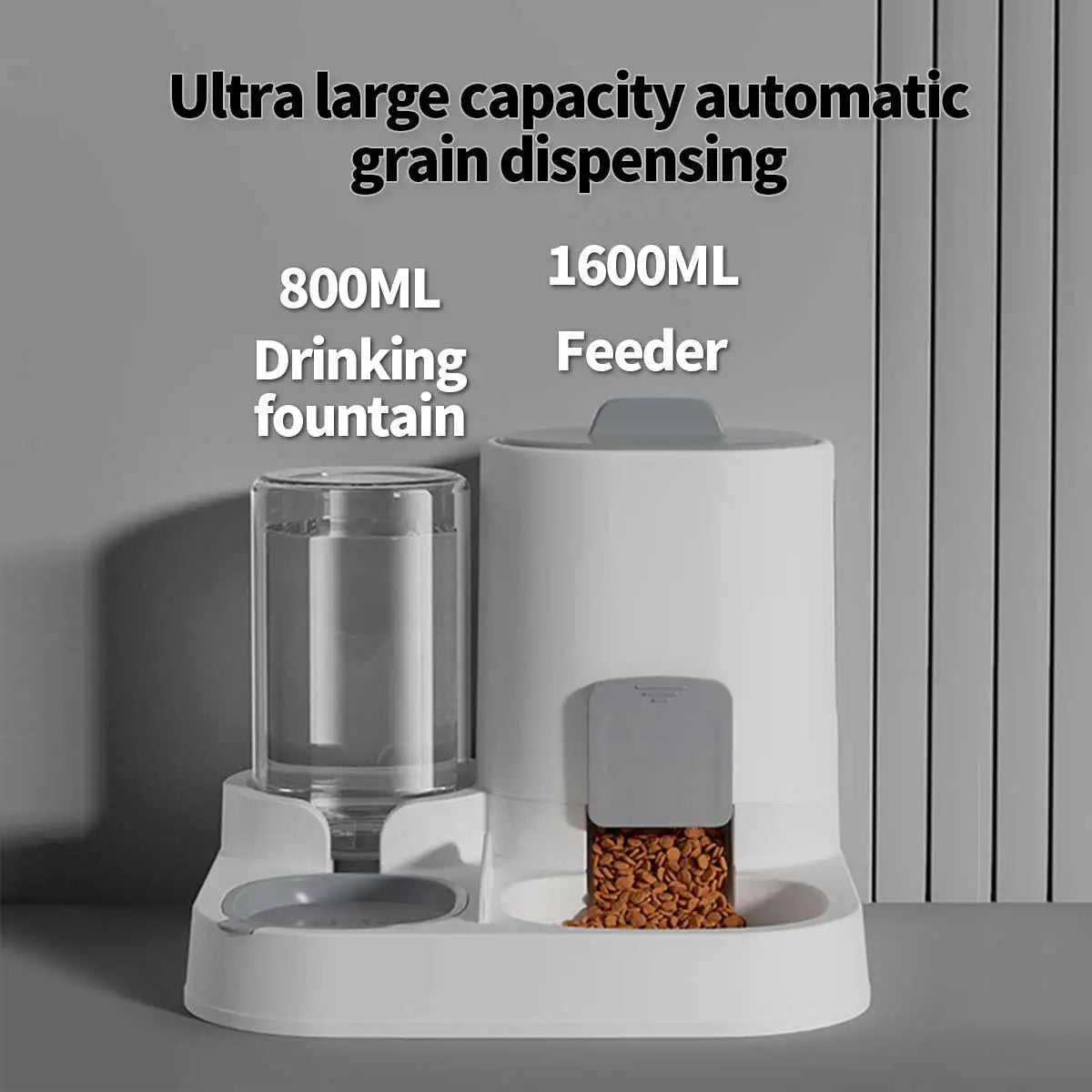 Dual Purpose Dog And Cat Feeder Water Unit Large Capacity