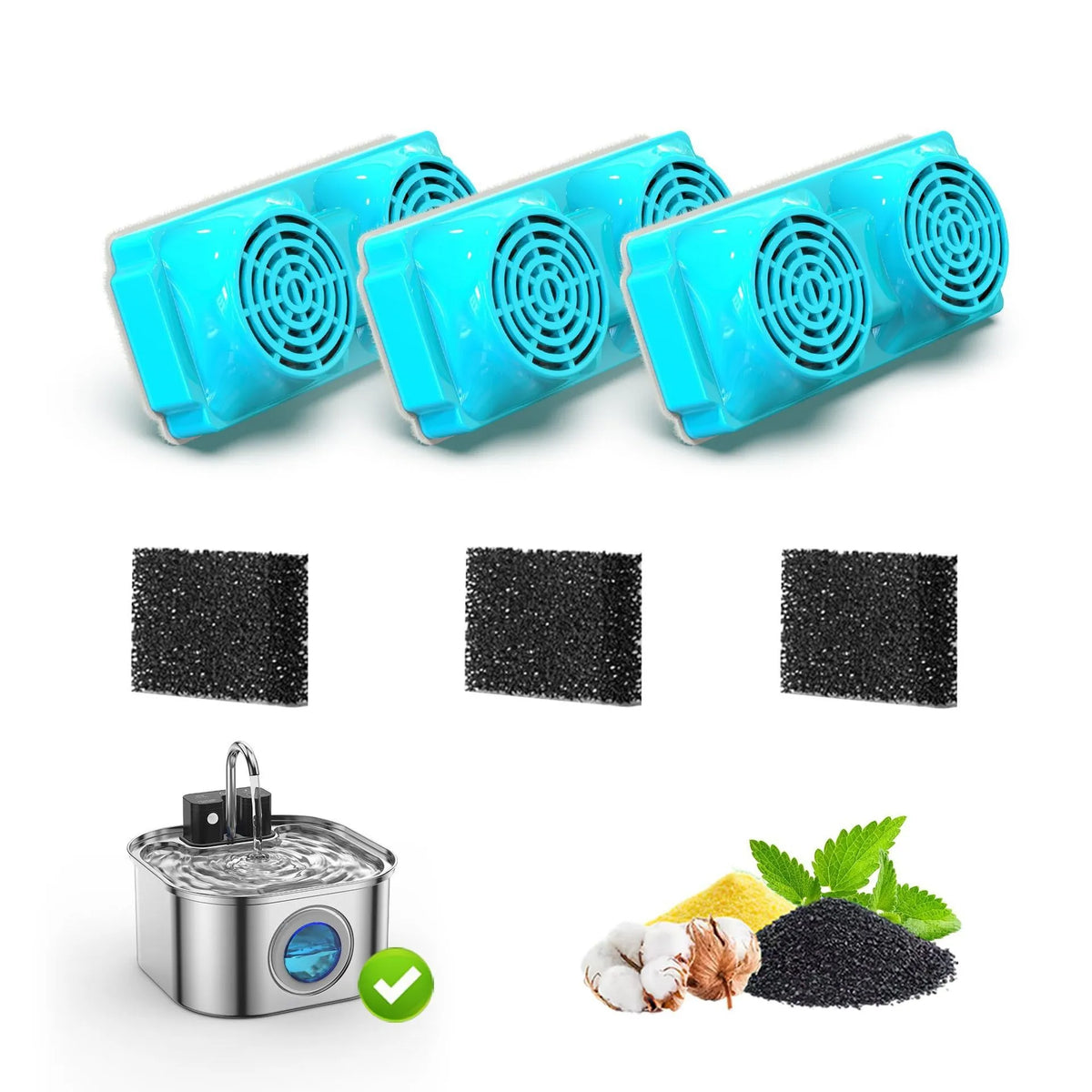 Replacement Cat Water Fountain Filters for Pet Drinkers