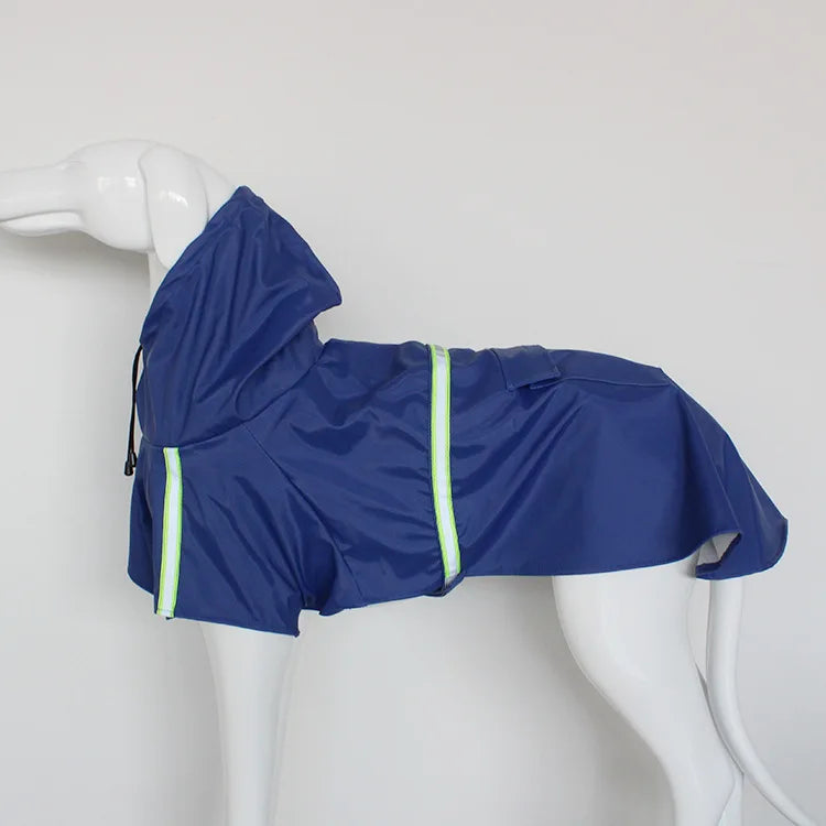 Waterproof Dog Raincoat With Reflective Hood And Windproof Protection