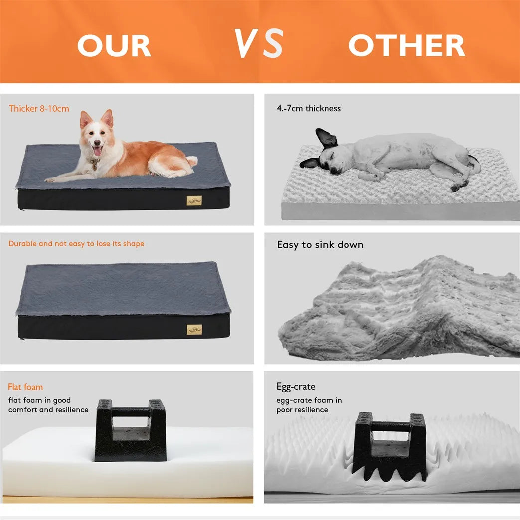 BORWART Orthopaedic Waterproof Dog Bed Two In One Removable Washable Cover
