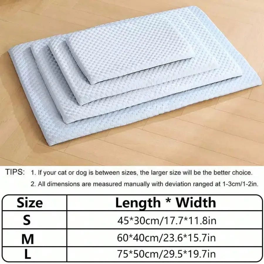1pc Cooling Cat Bed With Thick Padding Breathable Comfort.