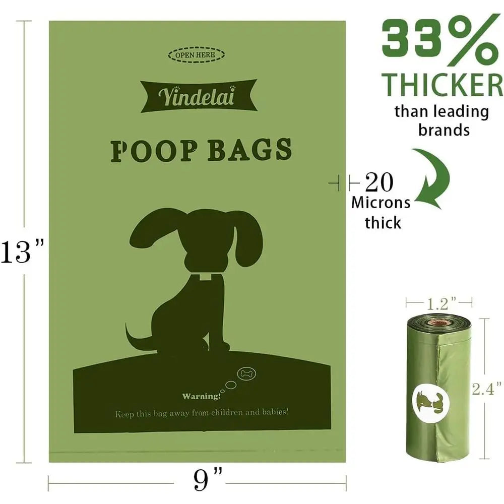 Biodegradable Scented Dog Waste Bags With 1 Dispenser 450 Count
