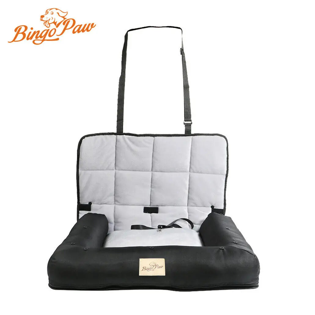 BINGOPAW Car Seat Dog Bed Waterproof Cushion With Removable Cover