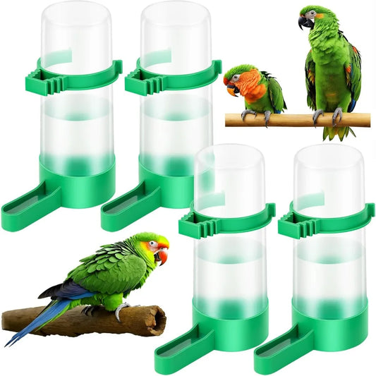 Lamoutor Plastic Bird Water Feeder Drinker Clip For Cage Birds