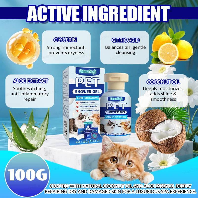 Waterless Dry Shampoo For Cats And Dogs Foam Pet Cleanser