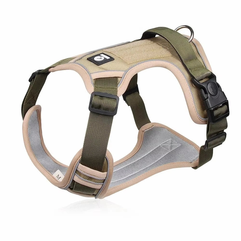 Adjustable Reflective Oxford Vest harness For Medium Large Dogs Labrador Outdoor Walking Training