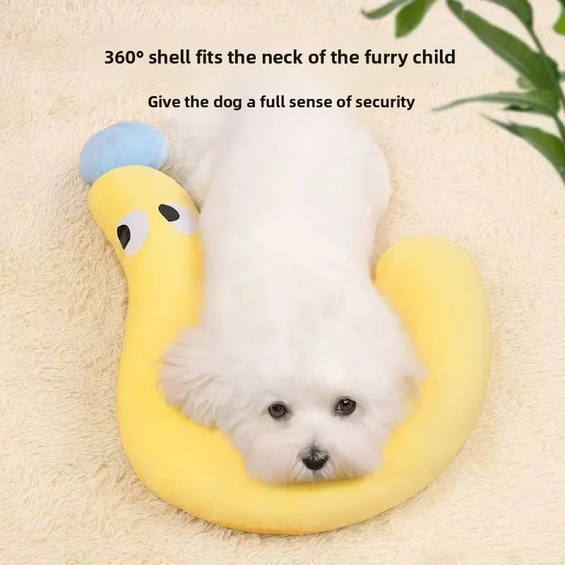 Pet Comfort U-Shaped Cat Pillow Calming Plush