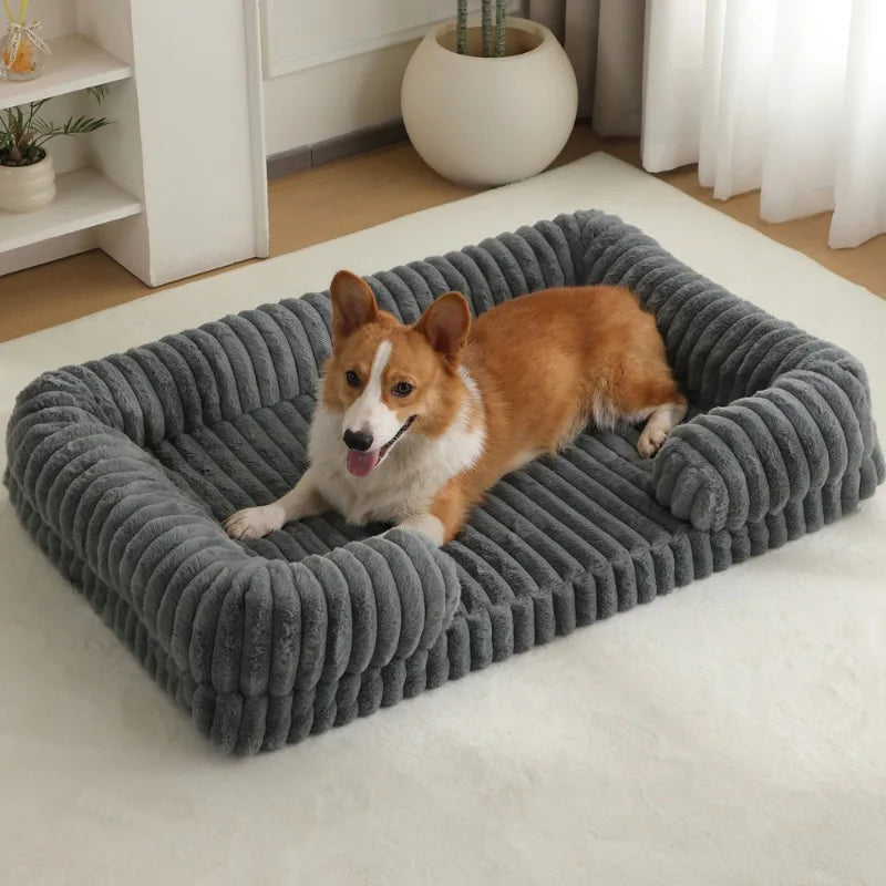 NONECN Calming Dog Bed With Orthopedic Memory Foam And Waterproof Cover