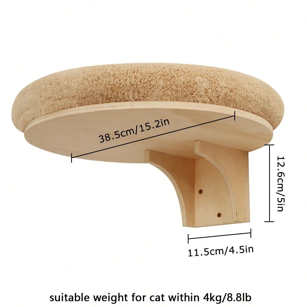 CWV Wall Mounted Cat Rope Bridge with Sisal for Climbing