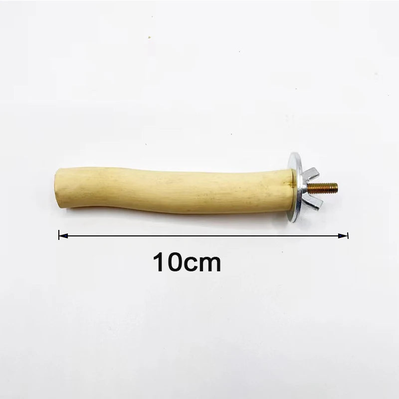 Natural Parrot Wood Fork Branch Perch Bird Cage Swing
