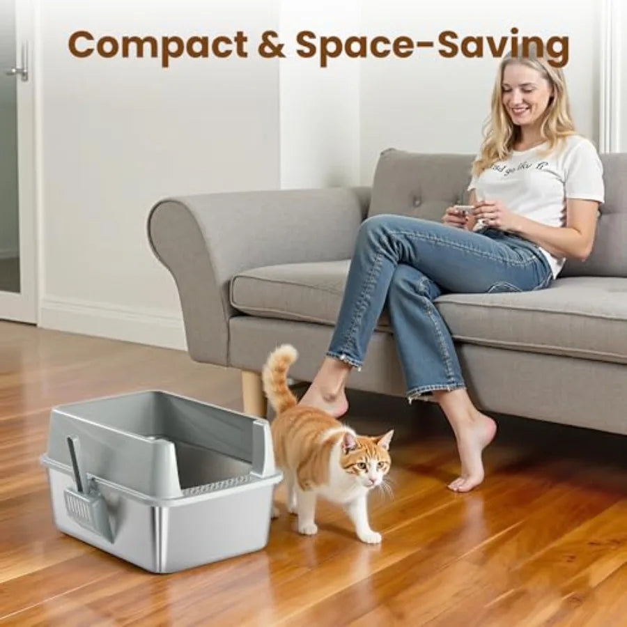 Sifting Litter Box For Pine Pellets With Sifter And Anti-Leakage