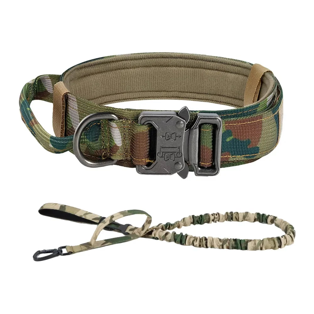 Adjustable Dog Training Collar And Leash Set With Control Handle